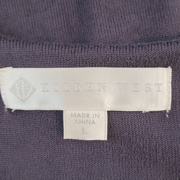 Eileen West Blue Sweater Knit Mid-Length Long Sleeve Ballet Nightgown - Size L - Picture 10 of 13